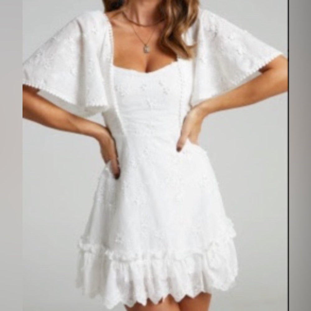Showpo White Lace Dress